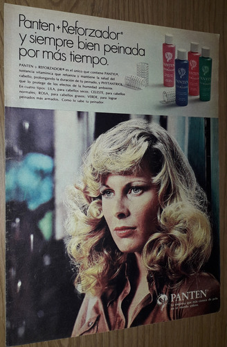 P48 Clipping Publicidad Shampoo Reforzador Panten Año 1975 (Usado)