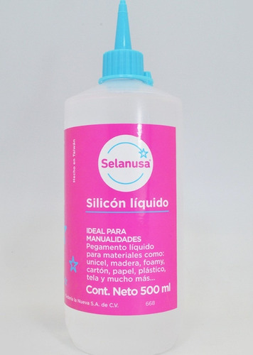 6 Piezas Silicón Líquido Selanusa De 500 Ml C/u