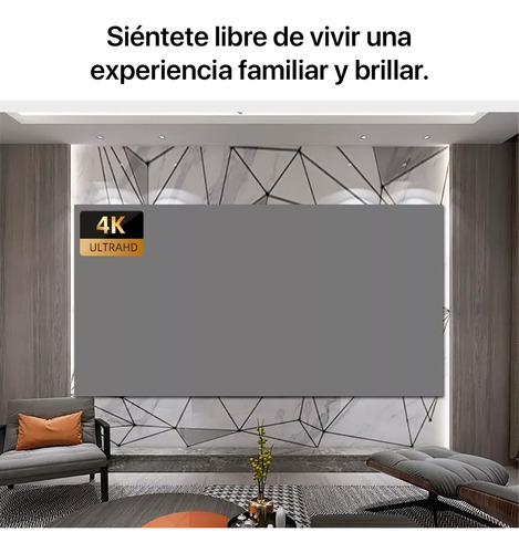 Proyector Smart Owlenz Sd500 Full Hd Más Ecran 120 Plomo