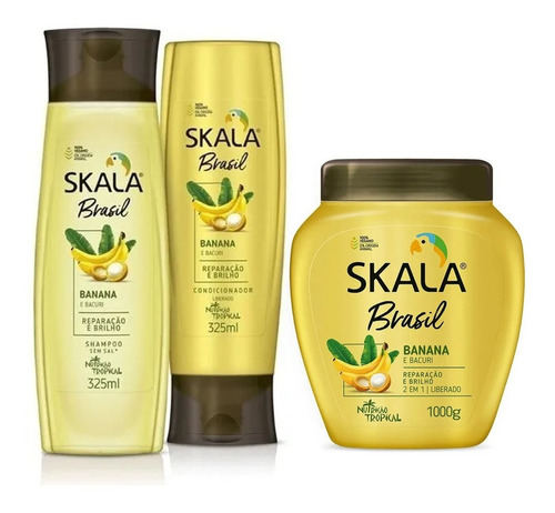 Skala Brasil Banana Shampoo + Acondicionador + Mascara