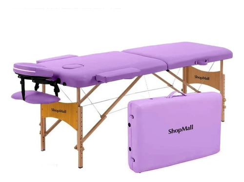 Camilla portátil spa de madera color Violeta ShopMall Cama 011