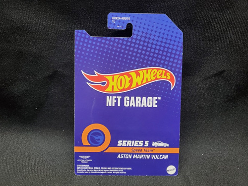 Hot Wheels Aston Martin Vulcan Nft Garage Serie 5 (no Rlc )