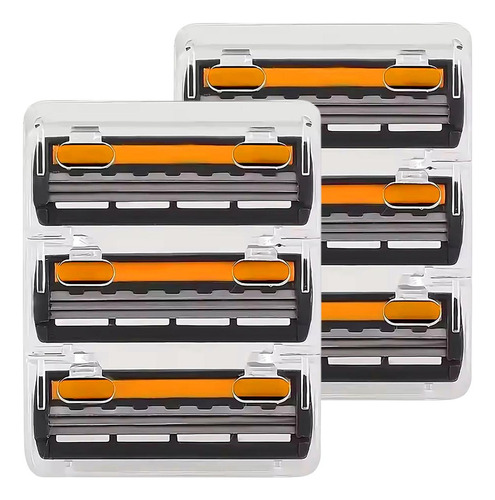 Repuestos Rasuradora Manual, Mxgil-002, 2paqs, 2x3cartuchos