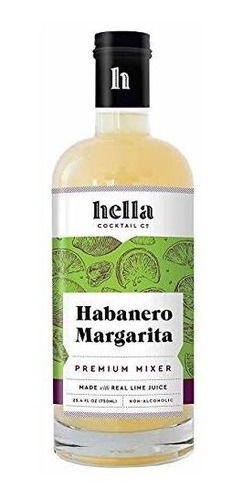 Mix Margarita De Habanero Hella Cocktail, 750ml.