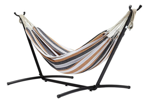 Hamaca Doble Amazon Basics Con Soporte Acero 213 Kg