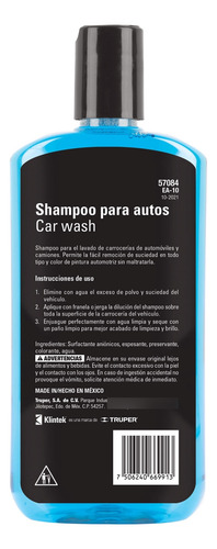 Shampoo Para Auto, 473 Ml, Klintek