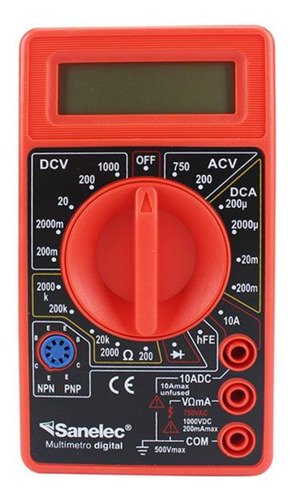 Multimetro digital Sanelec Dt-830b 250-750v Modelo 1585