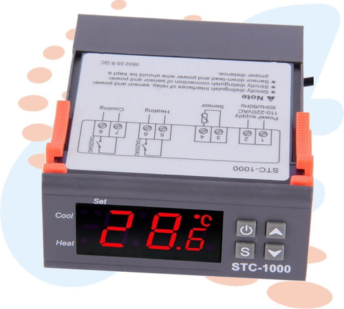 Termostato Digital Controlador Temperatura 110-220v Stc1000