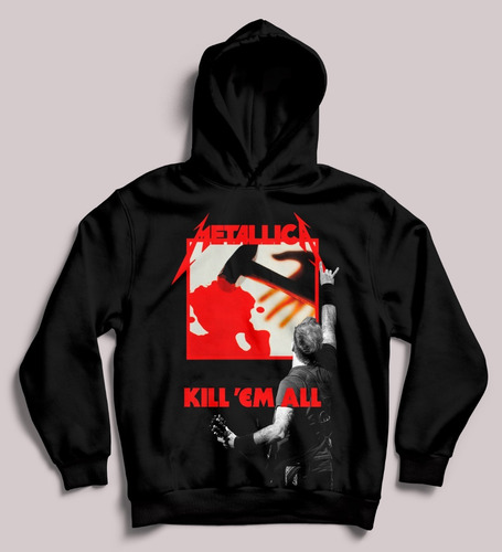 Buzo Metallica Kill Em All (estampa Frente Y Esplada) Metal