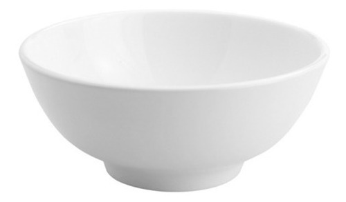 Tigela / Cumbuca De Porcelana Bowl Lisa Branco 1l