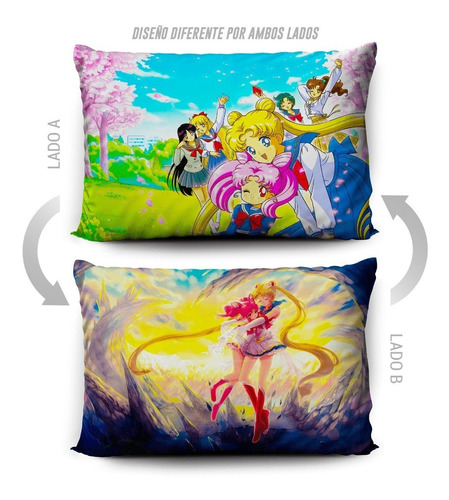 Imagen 5 de 5 de Funda De Almohada Sailor Moon 70x45cm Vudú Love