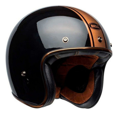 Capacete Bell Custom 500 Rally Preto Bronze Edição Especial