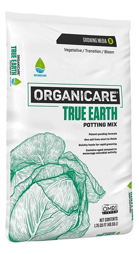 Organicare True Earth Bootanicare Sustrato Profesional 49 Lt