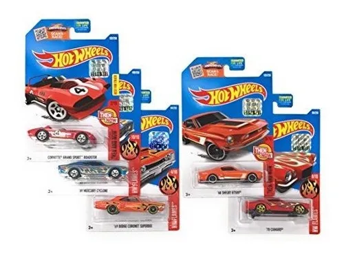 Hot Wheels Muscle Car Locness Paquete De 5 Unidades Aleatori
