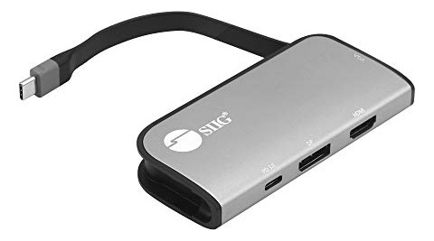 Hub Usb-c Siig Mst Con Pd 3.0, Usb-c A Dp/hdmi/vga, Video