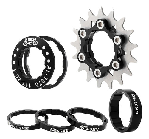 Roda Dentada De Cassete De Velocidade Única De Preto