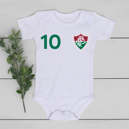 Body Infantil Roupa De Bebê Fluminense Camisa 10