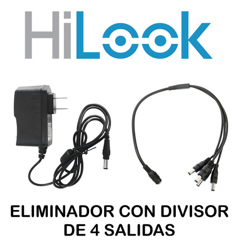 Kit Circuito Cerrado Hilook Dvr 8 Canales 8 Camaras 1080p 2mp Full Hd Thc-b129-p Colorvu Video A Color Video Baluns con Disco Duro 1tb