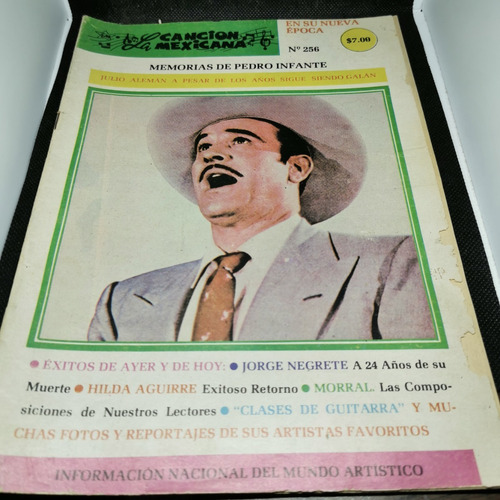 Revista La Cancion Mexicana Memorias De Pedro Infante #256