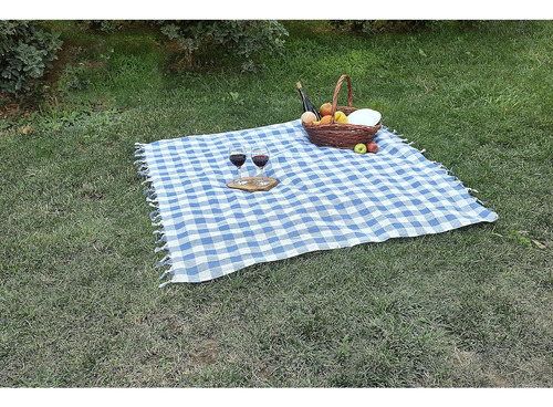 Destalya Mantel A Cuadros 55 X 55 Pulgadas Manta De Picnic C