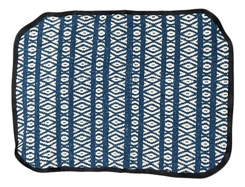 Sudadera De Tela De Matra Para Apero Recado 64x80 Azul Claro Y Blanco
