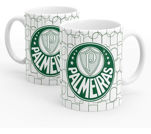 Caneca Palmeiras Porco Time Futebol Verde Branco Campeao 