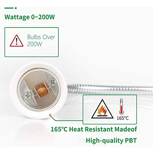 Adaptador De Bombilla Extensor De Enchufe E26 A E26, All Di