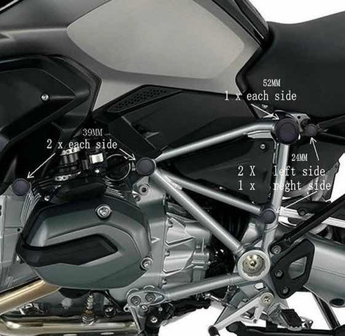 Imagen 2 de 6 de Tapas De Cuadro Bmw 1200 Moto
