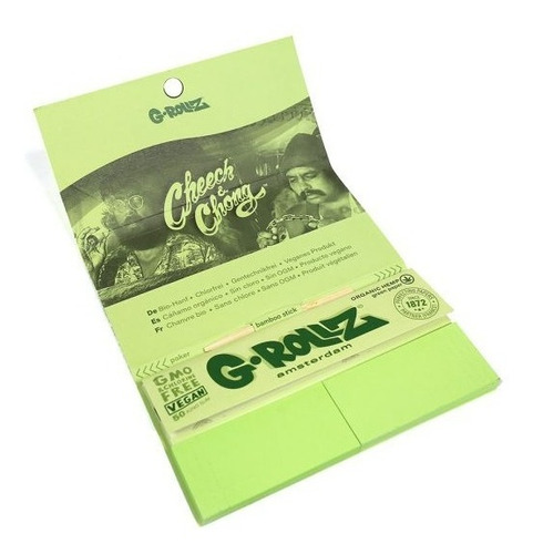 Seda Orgânica G-rollz King Size Com Piteiras + Pilão + Base