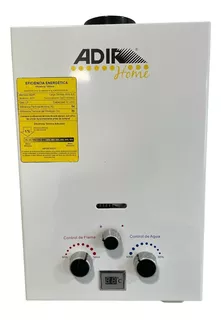 Calentador Paso Instantáneo Agua Ahorrador Gas 6lt Adir 2370 Color Blanco Tipo de gas GLP 110V