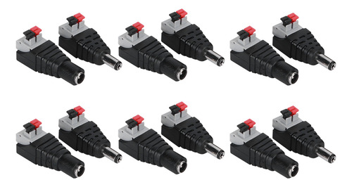 Adaptador De Enchufe De Corriente Continua Macho Y Hembra De