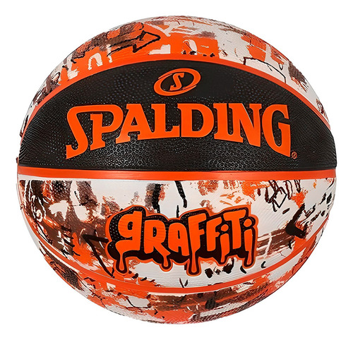 Balón de básquetbol Spalding NBA Graffiti nº 7 color orange para  entrenamiento de exterior