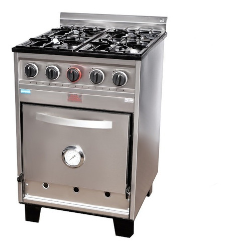 Imagen 4 de 7 de Cocina Industrial Familiar Tecno 4h 57cm. Acero Inoxidable
