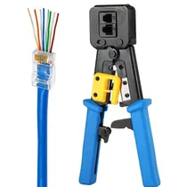 Comprar Crimpador Rj45 Rj12 Rj11 Cabo Rede Conector Vazado