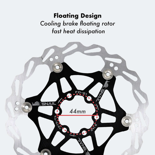 Djc Bike Brake Disc Rotor Mtb Disco De Freno Flotante 160 Mm