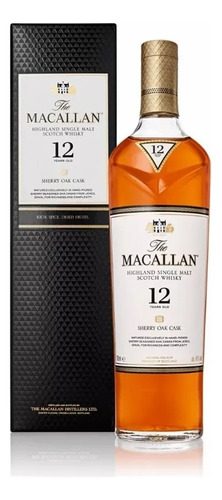 Estuche Whisky The Macallan Sherry Oak 12 Años X700cc
