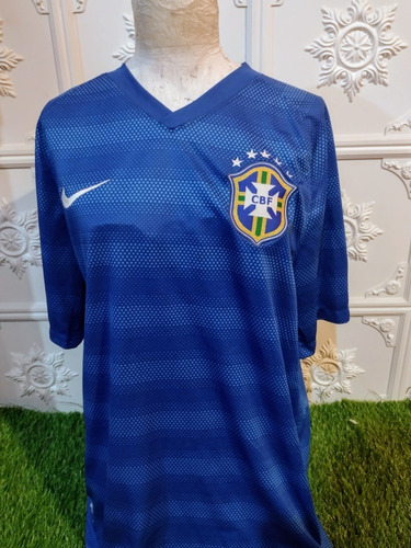 Camiseta Alternativa Selección De Brasil 2014 Talle M Holgad
