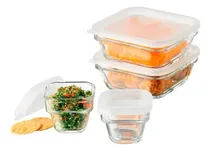 Comprar Topper De Vidrio Contenedores Recipientes Refractarios 8 Pzs