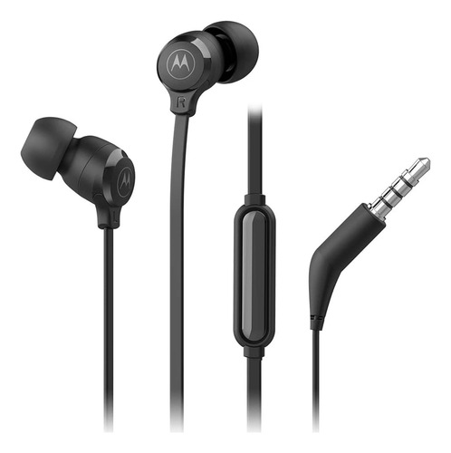 Fone de ouvido p2 in-ear Motorola SH38 com fio preto