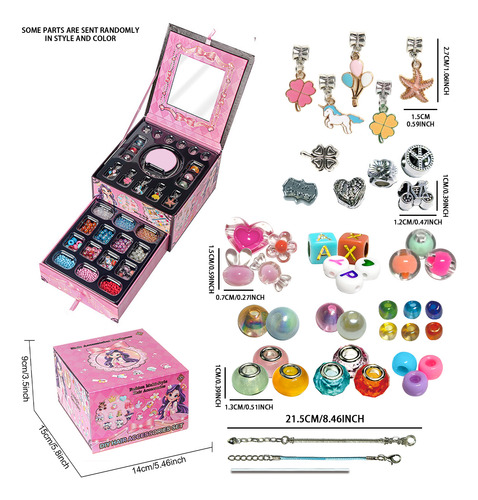 Set De Fabricación De Pulseras Para Niñas, Conjunto De Joyas