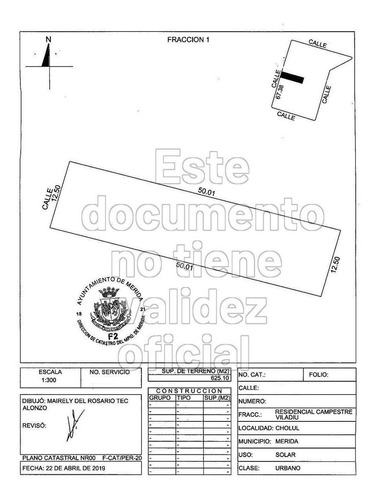 Imagen 5 de 5 de Terreno En Residencial Campestre Viladiú Cholul