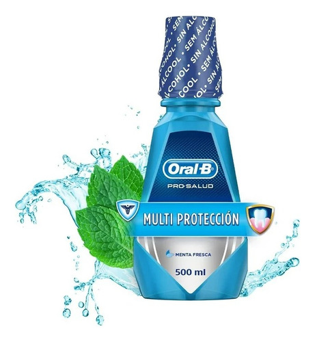 2 Pza Enjuague Bucal Oral-b Pro Salud Multi Protección Menta