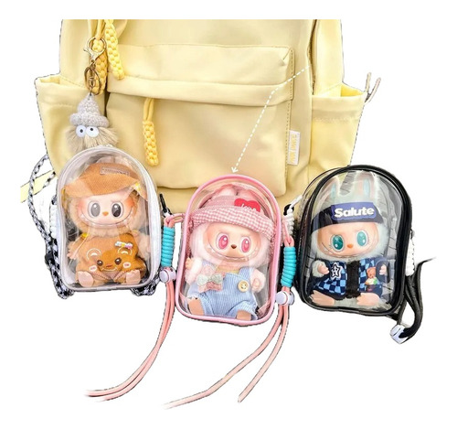 Estuche Protector Transparente Para Labubu - The Monsters
