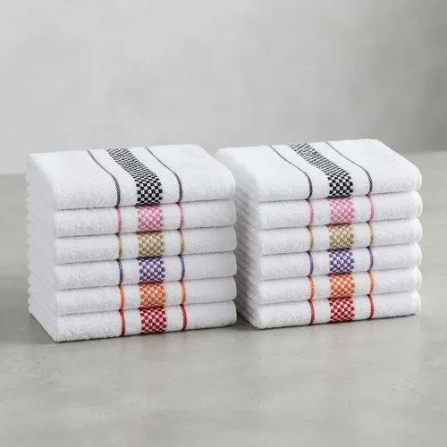 Kit 10 Panos De Prato Cozinha Premium Felpudo Alta Absorção Multicolorido
