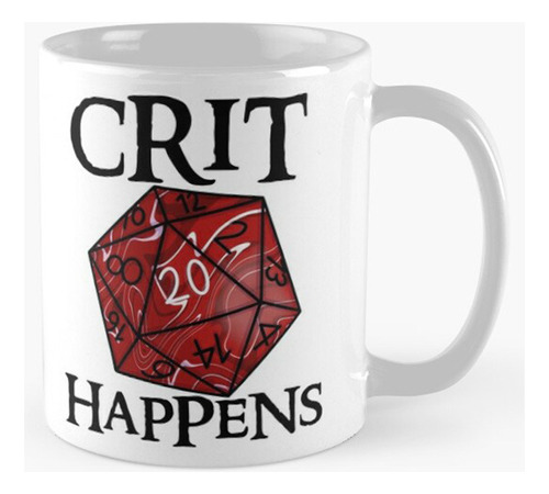 Taza Crit Sucede Rojo D20 Calidad Premium