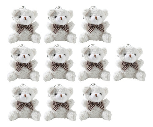 10 Pcs Peluches Mayoreo Osos De Peluche Suave Pelucheria Foofoo Blanco