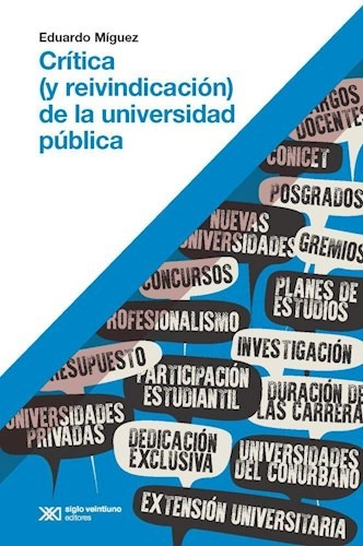 Libro Critica ( Y Reivindicacion ) De La Universidad Publica