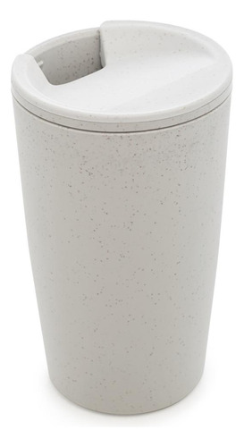 Copo Térmico Parede Dupla Lyor Branco De Bambu E Pp 500ml