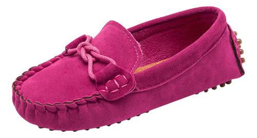 Mocasines Para Niños Y Niñas, Color Liso, Parte Inferior Sua