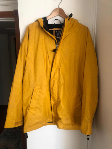 Parka Impermeable Amarillo Talla L Gap